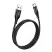 Кабель HOCO U93 USB to Type-C 3A, 1.2m, nylon, aluminum connectors, light indicator, Black Кабель HOCO U93 USB to Type-C 3A, 1.2m, nylon, aluminum connectors, light indicator, Black