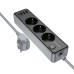 Мережевий подовжувач BOROFONE BAC8 Power 3-position socket(1C3A)(EU/GER)(L=3M) Black Мережевий подовжувач BOROFONE BAC8 Power 3-position socket(1C3A)(EU/GER)(L=3M) Black
