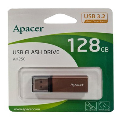 Флеш-накопичувач Apacer USB 3.2 Gen 1 AH25C 128GB Bronze Флеш-накопичувач Apacer USB 3.2 Gen 1 AH25C 128GB Bronze