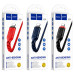 Кабель HOCO X59 USB to iP 2.4A, 1m, nylon, TPE connectors, Black Кабель HOCO X59 USB to iP 2.4A, 1m, nylon, TPE connectors, Black