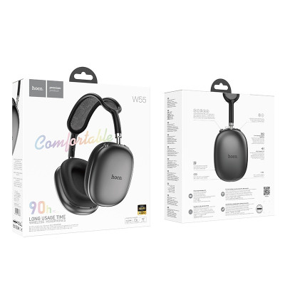 Бездротові накладні навушники HOCO W55 Pleasing BT headphones Deep Space Gray