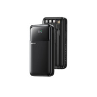 Зовнішній акумулятор REMAX 20W+22.5W with 3 Fast Charging Cable Power Bank 20000mAh FCP-2 Black
