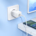 Мережевий зарядний пристрій HOCO N70 Nuevo single port PD30W charger set(C to C) White Мережевий зарядний пристрій HOCO N70 Nuevo single port PD30W charger set(C to C) White