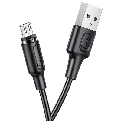 Кабель BOROFONE BX41 USB to Micro 2.4A, 1m, PVC, PVC connectors, magnetic, Black Кабель BOROFONE BX41 USB to Micro 2.4A, 1m, PVC, PVC connectors, magnetic, Black