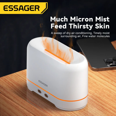 Зволожувач повітря ESSAGER Flame Aromatherapy Humidifier Black