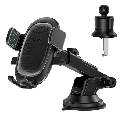 Автотримач для телефона Baseus UltraControl Pro Series Clamp-Type Car Holder Set Cluster Black Автотримач для телефона Baseus UltraControl Pro Series Clamp-Type Car Holder Set Cluster Black