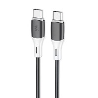 Кабель Wibrand Mamba 60W silicone charging data cable 1m C to C Black Кабель Wibrand Mamba 60W silicone charging data cable 1m C to C Black