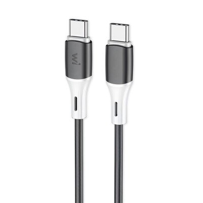 Кабель Wibrand Mamba 60W silicone charging data cable 1m C to C Black Кабель Wibrand Mamba 60W silicone charging data cable 1m C to C Black