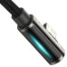 Кабель Baseus Legend Series Elbow Fast Charging Data Cable USB to iP 2.4A 2m Black