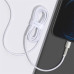 Кабель Baseus Cafule Series Metal Data Cable Type-C to iP PD 20W 2m White Кабель Baseus Cafule Series Metal Data Cable Type-C to iP PD 20W 2m White