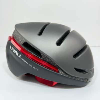 Захисний шолом Livall EVO21 (L) Dark Night (58-62см), передній та задній ліхтар поворотів та стопів, додаток, Bluetooth, пульт BR80