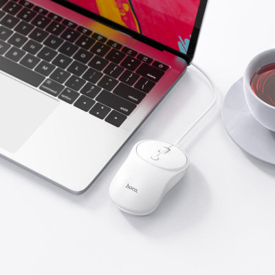Миша HOCO GM13 Esteem business wired mouse White Миша HOCO GM13 Esteem business wired mouse White