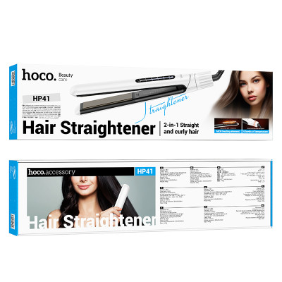 Плойка HOCO HP41 Straight and curly hair dual-purpose hair straightener(EU) White