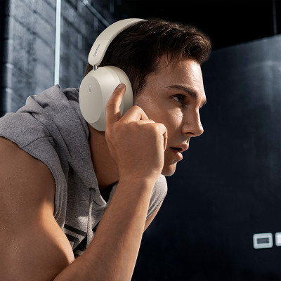 Бездротові накладні навушники Baseus Bass 35 Max Wireless Headphones Stellar White