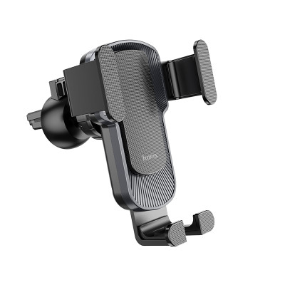 Автотримач для телефона HOCO CA103 vertical and horizontal air outlet gravity car holder Black Metal Gray Автотримач для телефона HOCO CA103 vertical and horizontal air outlet gravity car holder Black Metal Gray