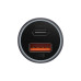 Автомобільний зарядний пристрій Baseus Golden Contactor Max Dual Fast Charger Car Charger U+C 60W Dark Gray