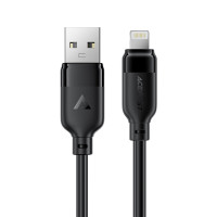 Кабель ACEFAST C16-06, USB to iP, 2.4A, 2m, TPE, TPU connectors, Black Кабель ACEFAST C16-06, USB to iP, 2.4A, 2m, TPE, TPU connectors, Black