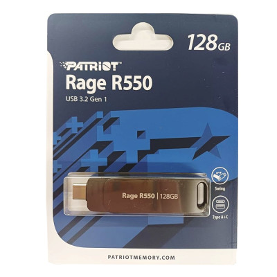 Флеш-накопичувач Patriot USB 3.2 Gen 1 Rage R550 128GB Type-A+C