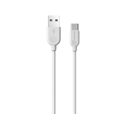 Кабель BOROFONE BX14 USB to Type-C 2.4A, 3m, PVC, TPE connectors, White Кабель BOROFONE BX14 USB to Type-C 2.4A, 3m, PVC, TPE connectors, White