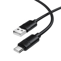 Кабель BOROFONE BX123 Leya silicone charging data cable Type-C Black Кабель BOROFONE BX123 Leya silicone charging data cable Type-C Black