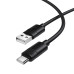 Кабель BOROFONE BX123 Leya silicone charging data cable Type-C Black