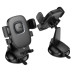 Автотримач для телефона HOCO H76 Crown one-button car holder(center console) Black Metal Gray Автотримач для телефона HOCO H76 Crown one-button car holder(center console) Black Metal Gray