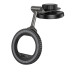 Автотримач для телефона HOCO H77 View folding magnetic ring car holder (center console) Black Metal Gray