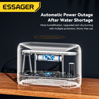 Зволожувач повітря ESSAGER Flame Aromatherapy Humidifier Black