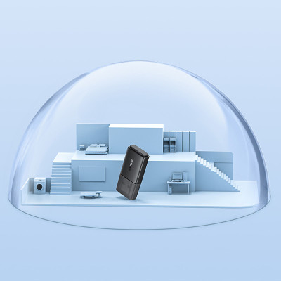 Адаптер Baseus FastJoy Series WiFi Adapter 650Mbps Cluster Black