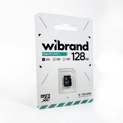 Карта пам'яті microSDXC (UHS-1) Wibrand 128Gb class 10