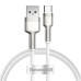 Кабель Baseus Cafule Series Metal Data Cable USB to Type-C 66W 1m White
