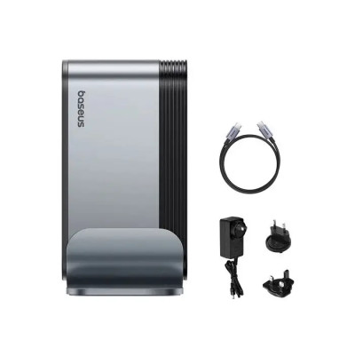 USB-хаб Baseus UnionJoy 17-Port Triple-Display Docking Station Space Grey(USB-C to HDMI4K@60Hz*2+DP4K@60Hz*1+USB3.0*3+USB-C3.0*2+USB2.0*2+PD*1+PC*1+ USB-хаб Baseus UnionJoy 17-Port Triple-Display Docking Station Space Grey(USB-C to HDMI4K@60Hz*2+DP4K@60Hz*1+USB3.0*3+USB-C3.0*2+USB2.0*2+PD*1+PC*1+