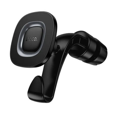 Автотримач для телефона HOCO H99 Crown magnetic car holder(headrest) black metal gray