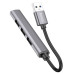USB-хаб HOCO HB26 4 in 1 adapter(USB to USB3.0+USB2.0*3) Metal Gray USB-хаб HOCO HB26 4 in 1 adapter(USB to USB3.0+USB2.0*3) Metal Gray