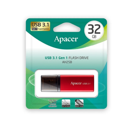 Флеш-накопичувач Apacer USB 3.2 Gen 1 AH25B 32Gb Red