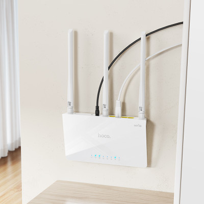 Маршрутизатор HOCO HI30 WiFi4 wireless router EU