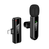 Беспроводная микрофонная система HOCO L20 Fair wireless microphone iP Black