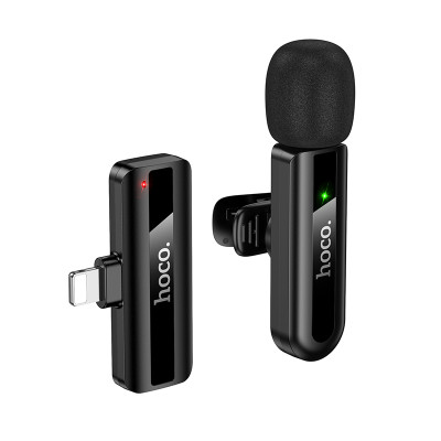 Беспроводная микрофонная система HOCO L20 Fair wireless microphone iP Black