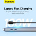 Кабель Baseus Pudding Series Fast Charging Cable Type-C to Type-C 100W 1.2m Cluster Black Кабель Baseus Pudding Series Fast Charging Cable Type-C to Type-C 100W 1.2m Cluster Black