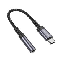 Перехідник BOROFONE BV24 Graceful digital audio converter cable Type-C to 3.5mm Metal Grey Перехідник BOROFONE BV24 Graceful digital audio converter cable Type-C to 3.5mm Metal Grey