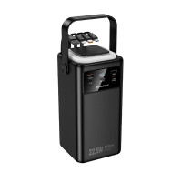 Зовнішній акумулятор BOROFONE BJ65B High 22.5W+PD20W+four-cables power bank(80000mAh) Black