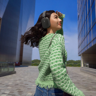 Бездротові накладні навушники Baseus Bowie H1 Noise-Cancellation Wireless Headphones Grey