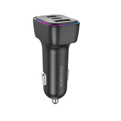 Автомобільний зарядний пристрій BOROFONE BZ28C Trophie PD60W(2C1A) car charger Black Автомобільний зарядний пристрій BOROFONE BZ28C Trophie PD60W(2C1A) car charger Black