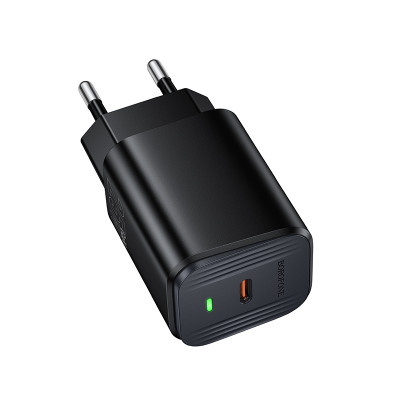 Мережевий зарядний пристрій BOROFONE BAS84A Star single port PD25W charger (EU) Black