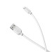 Кабель BOROFONE BX14 USB to iP 2.4A, 2m, PVC, TPE connectors, White Кабель BOROFONE BX14 USB to iP 2.4A, 2m, PVC, TPE connectors, White