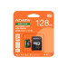 Карта пам'яті microSDXC (UHS-1 U3) A-DATA SPEED PLUS 128Gb Class 10 V30 A2 (R-180Mb/s W160Mb/s) (adapter SD)