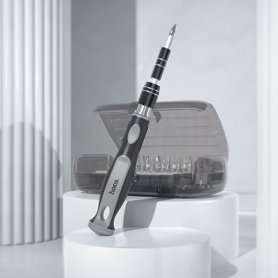 Набір викруток HOCO UT10 32-in-1 screwdriver set gray and black Набір викруток HOCO UT10 32-in-1 screwdriver set gray and black