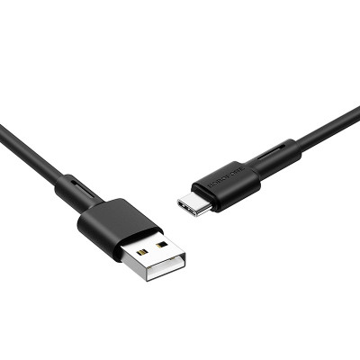 Кабель BOROFONE BX31 USB to Type-C 3A, 1m, silicone, TPE connectors, Black Кабель BOROFONE BX31 USB to Type-C 3A, 1m, silicone, TPE connectors, Black