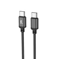Кабель Wibrand Cobra 60W nylon charging data cable for Type-C to Type-C 1m Black Кабель Wibrand Cobra 60W nylon charging data cable for Type-C to Type-C 1m Black