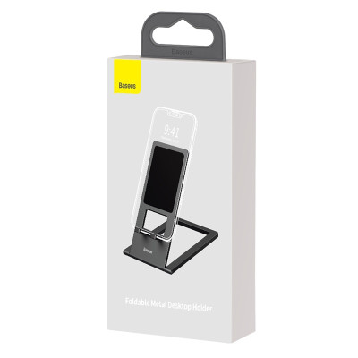 Підставка для телефона Baseus Foldable Metal Desktop Holder Gray Підставка для телефона Baseus Foldable Metal Desktop Holder Gray
